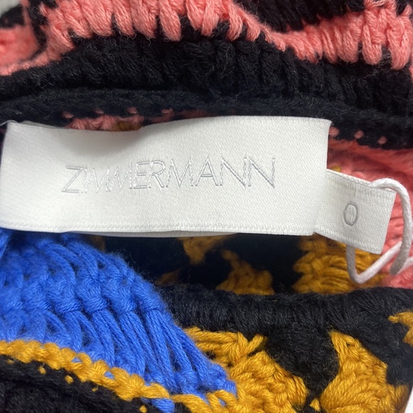 ZIMMERMANN Tiggy Frill crochet-knit cotton mini dress - Picture 10 of 12